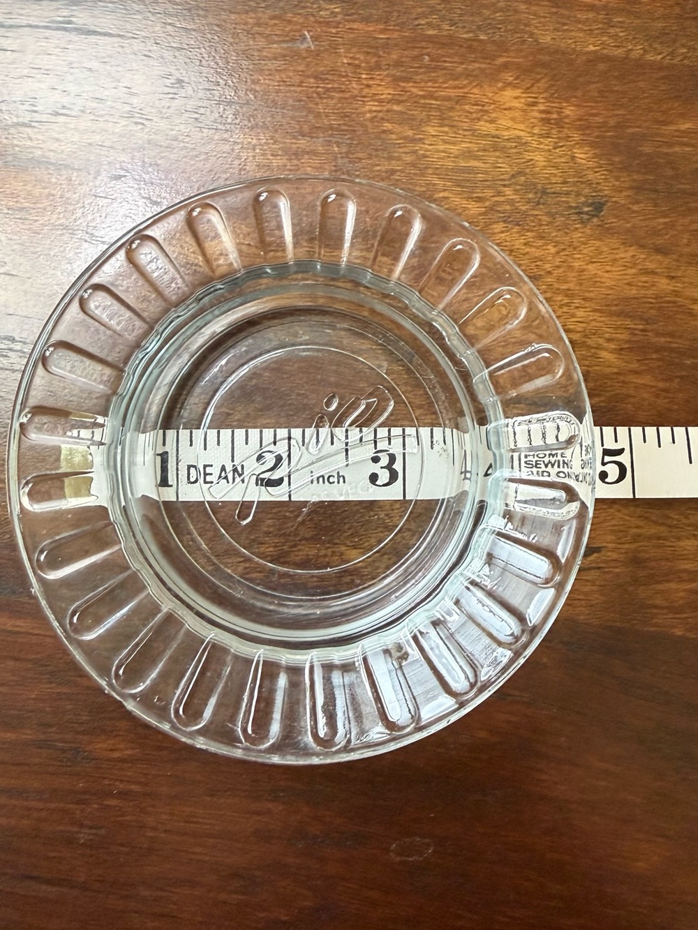 Ashtray Clear Glass - Classic Transparent Home Dining